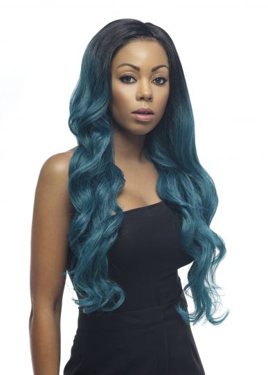 Sapphire - 28" Long Curl Deep Lace Parting Wig