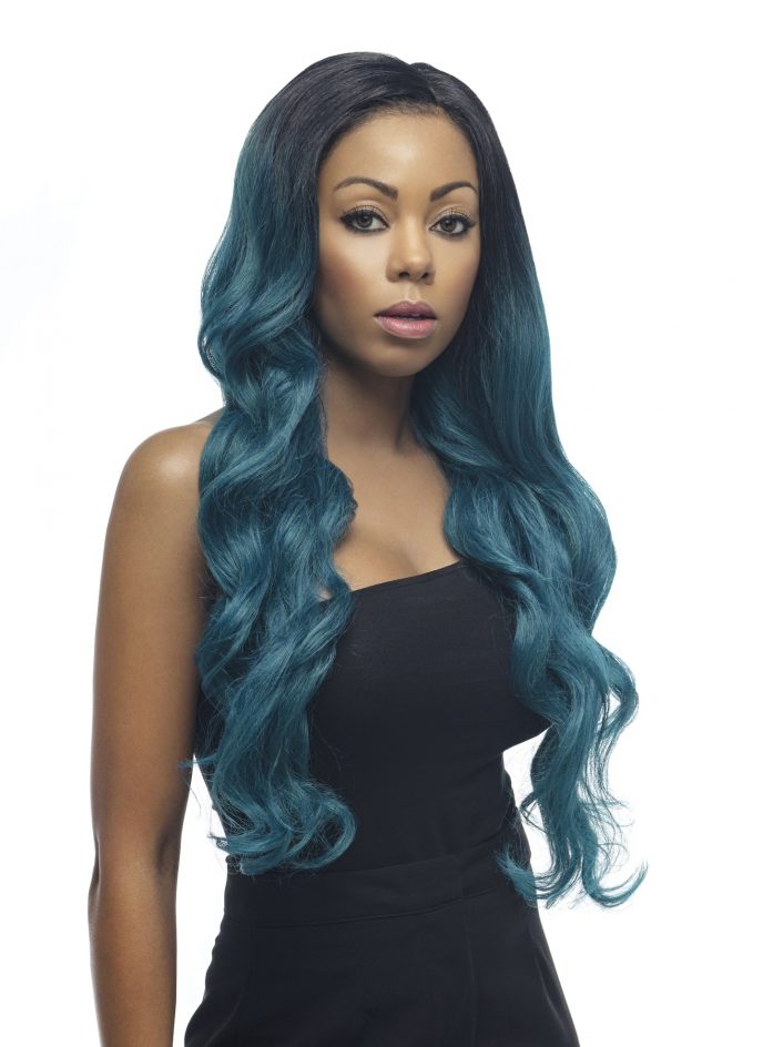Sapphire - 28" Long Curl Deep Lace Parting Wig