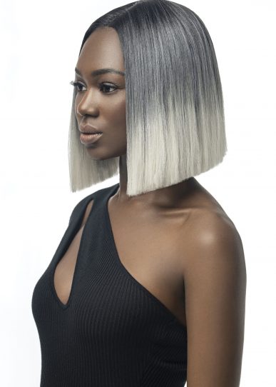 Snow - Modern Bob 12" Blunt Cut Lace Parting Wig