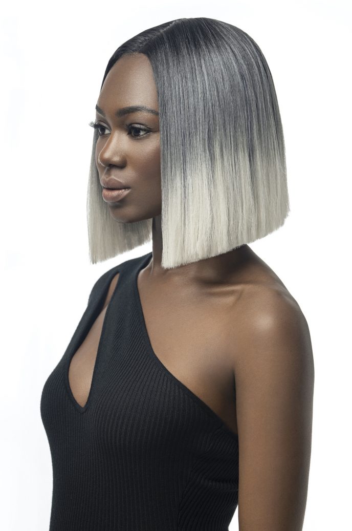 Snow - Modern Bob 12" Blunt Cut Lace Parting Wig