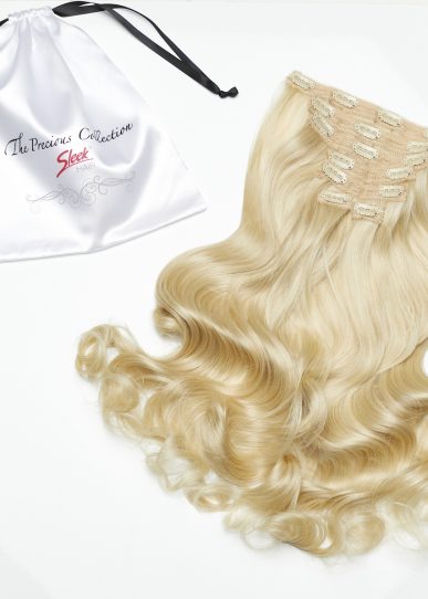 Barbie Blonde Curly 22” Inches 7 piece Premium quality - HD Fibre Clip-In Hair Extensions