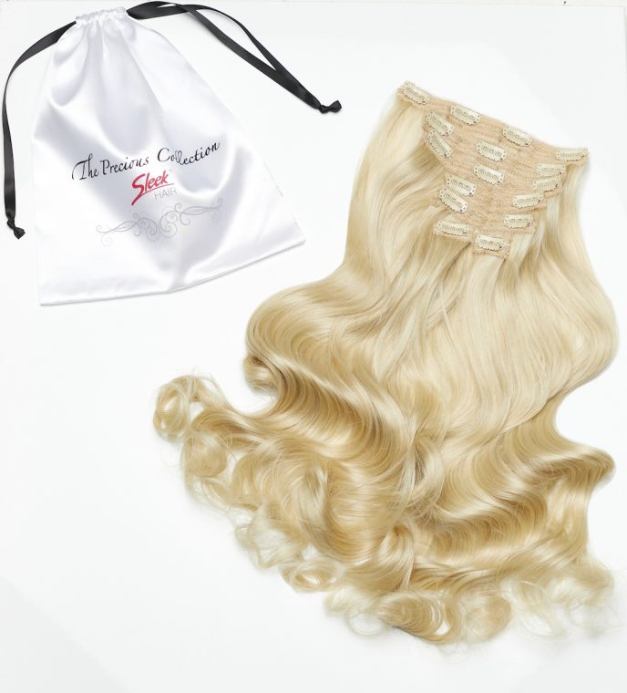 Barbie Blonde Curly 22” Inches 7 piece Premium quality - HD Fibre Clip-In Hair Extensions