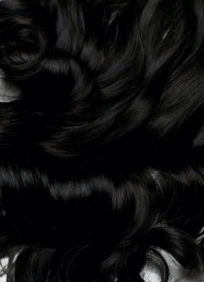 Natural Black Curly 22” Inches 7 piece Premium quality - HD Fibre Clip-In Hair Extensions