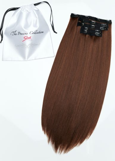 Auburn Straight 22” Inches 7 piece Premium quality - HD Fibre Clip-In Hair Extensions