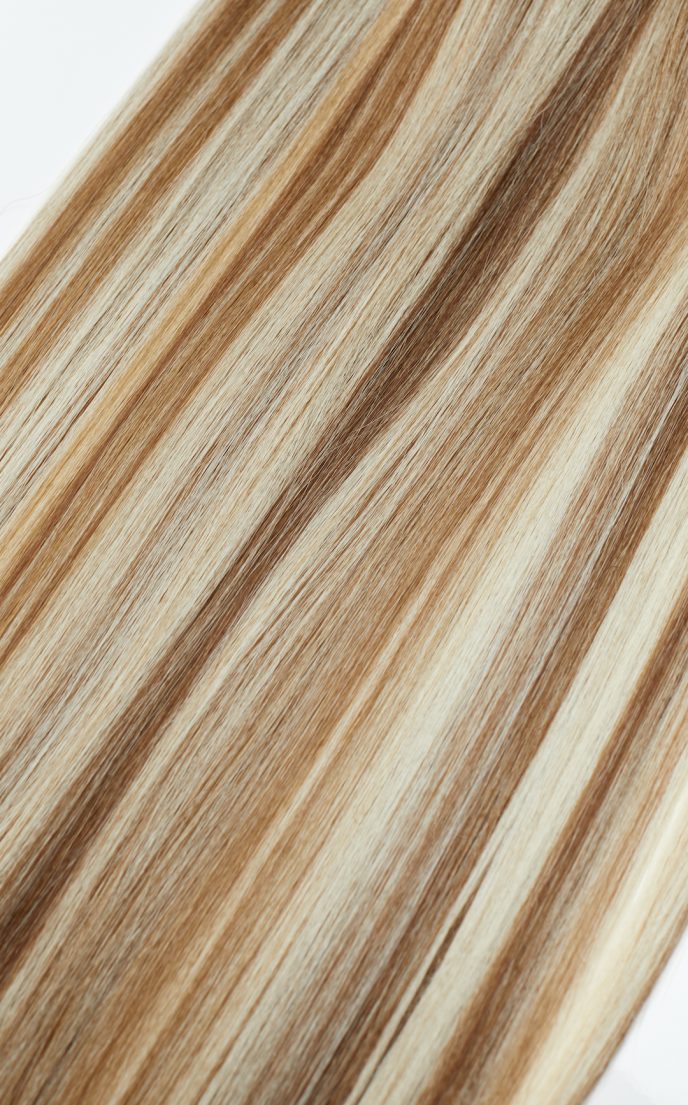 Iced Latte Blonde Straight 22” Inches 7 piece Premium quality - HD Fibre Clip-In Hair Extensions