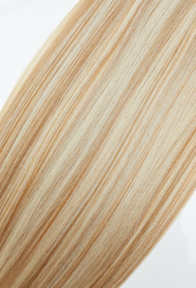 Light Golden Blonde Straight 22” Inches 7 piece Premium quality - HD Fibre Clip-In Hair Extensions